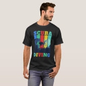 ヴィンテージレトロスキューバダイビング Tシャツ (正面フル)