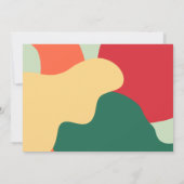 ヴィンテージレトロスクリプトハッピーホリデーズフォト シーズンカード (裏面)