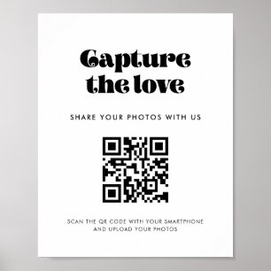 ヴィンテージレトロスクリプトラブサインをキャプチャ ポスター