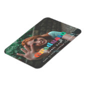 ヴィンテージレトロスクリプト写真の卒業 マグネット (左側)