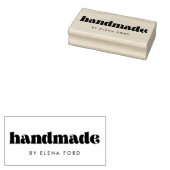 ヴィンテージレトロスクリプト手作り ラバースタンプ (押印)