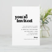 ヴィンテージレトロスクリプト招待されました 招待状 (スタンド正面)