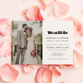 ヴィンテージレトロスクリプト私たちは今もVow更新写真を行う 招待状