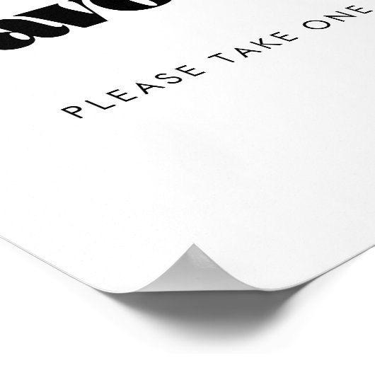 ヴィンテージレトロスクリプト結婚式の引き出物の署名 ポスター (角)