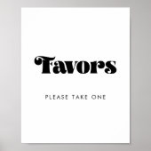 ヴィンテージレトロスクリプト結婚式の引き出物の署名 ポスター (正面)