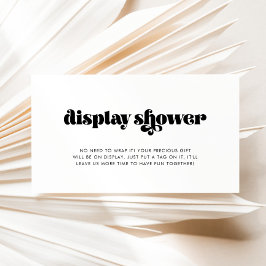 ヴィンテージレトロスクリプト表示シャワーカード エンクロージャーカード