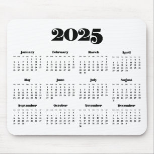 ヴィンテージレトロスクリプト2023カレンダー マウスパッド