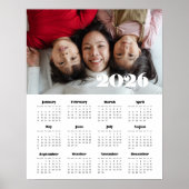 ヴィンテージレトロスクリプト2025フォトカレンダー ポスター (正面)