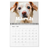 ヴィンテージレトロスクリプト2026家族の写真 カレンダー (3月 2027)