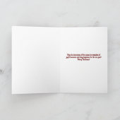 ヴィンテージレトロスタイルクリスマス装飾カード カード (内部)