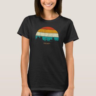 ヴィンテージレトロスタイルシティinカナダskyline citysca tシャツ