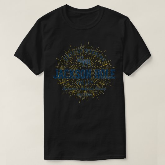 ヴィンテージレトロスタイルジャクソンホール Tシャツ (デザイン正面)