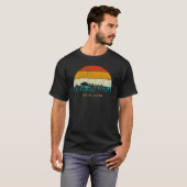 ヴィンテージレトロスタイルスカイライン街並みJの首都 Tシャツ (正面フル)