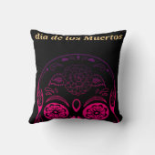 ヴィンテージレトロスタイルスカル クッション (裏面)