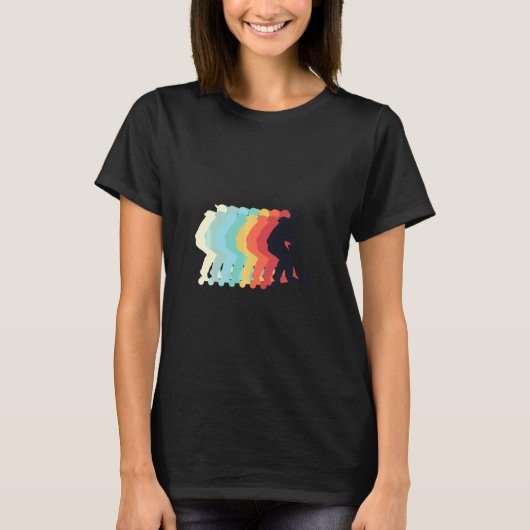 ヴィンテージレトロスタイルスクータースタント服 Tシャツ (正面)