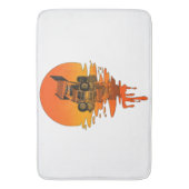 ヴィンテージレトロスタイルスプリント車レース バスマット (正面縦)