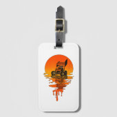 ヴィンテージレトロスタイルスプリント車レース ラゲッジタグ (正面縦)