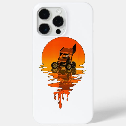 ヴィンテージレトロスタイルスプリント車レース Case-Mate iPhoneケース (裏面)