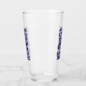 ヴィンテージレトロスタイルタイポグラフィ50番目の誕生日パパ タンブラーグラス (左)