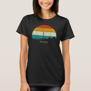 ヴィンテージレトロスタイルドイツのスカイラインシティスケープデュース Tシャツ