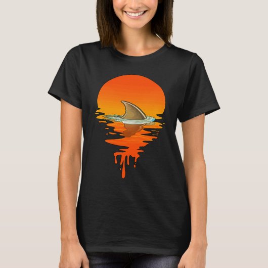 ヴィンテージレトロスタイルフークフィン Tシャツ (正面)
