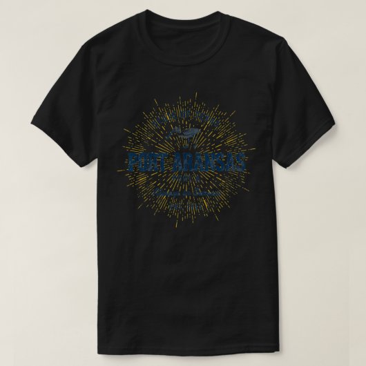 ヴィンテージレトロスタイルポートアランサス Tシャツ (デザイン正面)