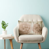 ヴィンテージレトロスタイル木製の背景 ランバークッション (椅子)