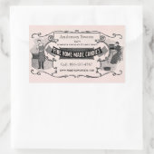 ヴィンテージレトロスタイル自家製キャンディカスタムラベル 長方形シール (バッグ)