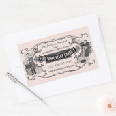 ヴィンテージレトロスタイル自家製キャンディカスタムラベル 長方形シール (封筒)