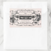 ヴィンテージレトロスタイル自家製キャンディスイーツラベル 長方形シール (バッグ)