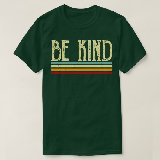 ヴィンテージレトロストライプは優しい Tシャツ (デザイン正面)