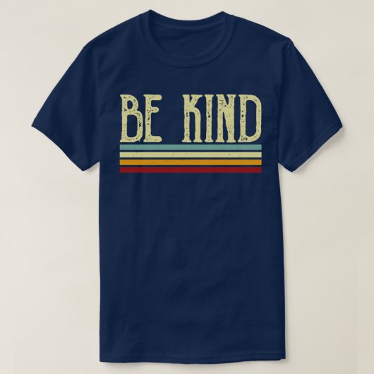 ヴィンテージレトロストライプは優しい Tシャツ (デザイン正面)