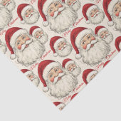 ヴィンテージレトロスマイルサンタ顔 薄葉紙 (詳細)