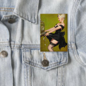 ヴィンテージレトロスロットマシンカジノウィンピンナップガール 缶バッジ (インサイチュ)