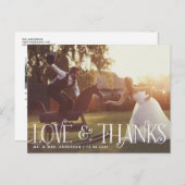 ヴィンテージレトロス結婚クリプトありがとうはがき ポストカード (正面/裏面)