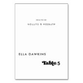 ヴィンテージレトロス結婚クリプト座席表 テーブルナンバー (正面)