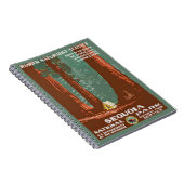 ヴィンテージレトロセコイアナショナルパークトラベル ノートブック (右側)