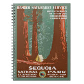 ヴィンテージレトロセコイアナショナルパークトラベル ノートブック (正面)