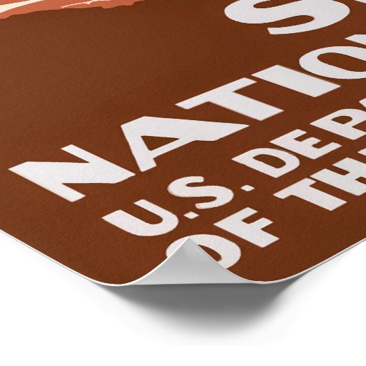 ヴィンテージレトロセコイアナショナルパークトラベル ポスター (角)