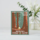 ヴィンテージレトロセコイアナショナルパークトラベル ポストカード (スタンド正面)