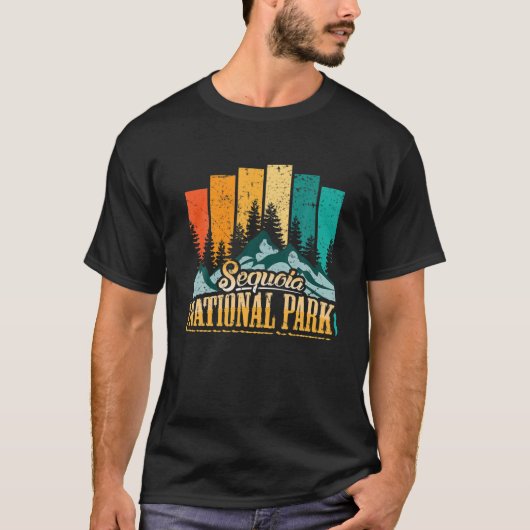 ヴィンテージレトロセコイア国立公園 Tシャツ (正面)