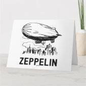 ヴィンテージレトロゼッペリン – 飛行船スケッチを読み取り カード (裏面)