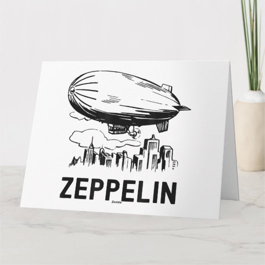 ヴィンテージレトロゼッペリン – 飛行船スケッチを読み取り カード (裏面)