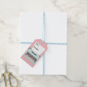 ヴィンテージレトロタイプライター及び紙デザイン ギフトタグ (より糸付き)