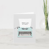 ヴィンテージレトロタイプライタ及びカスタマイズ紙 カード (正面)