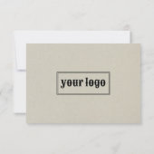 ヴィンテージレトロタイポグラフィキャンドル気にカード サンキューカード (裏面)