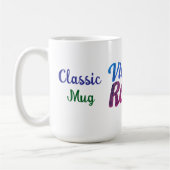 ヴィンテージレトロタイポグラフィデザイン- コーヒーマグカップ (左)