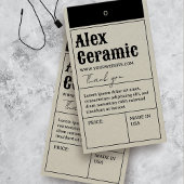 ヴィンテージレトロタイポグラフィ製品価格ラベルカード