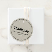 ヴィンテージレトロタイポグラフィBusiness Thank Youラベル フェイバータグ (インサイチュ)
