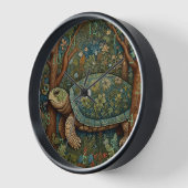 ヴィンテージレトロタートルボヘミアンボホーウッドランド 壁時計 (傾斜)